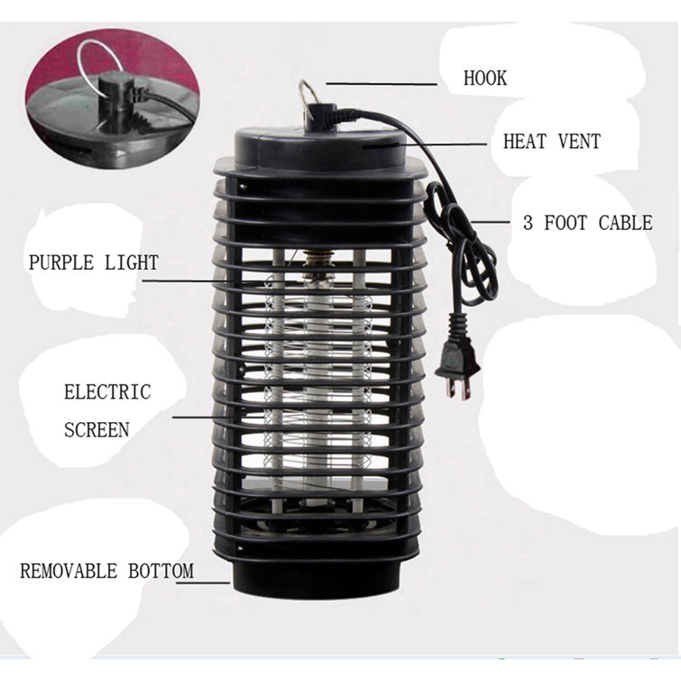 Fixturedisplays® NonToxic Bug Zapper LED Mosquito Killer Insect Trap
